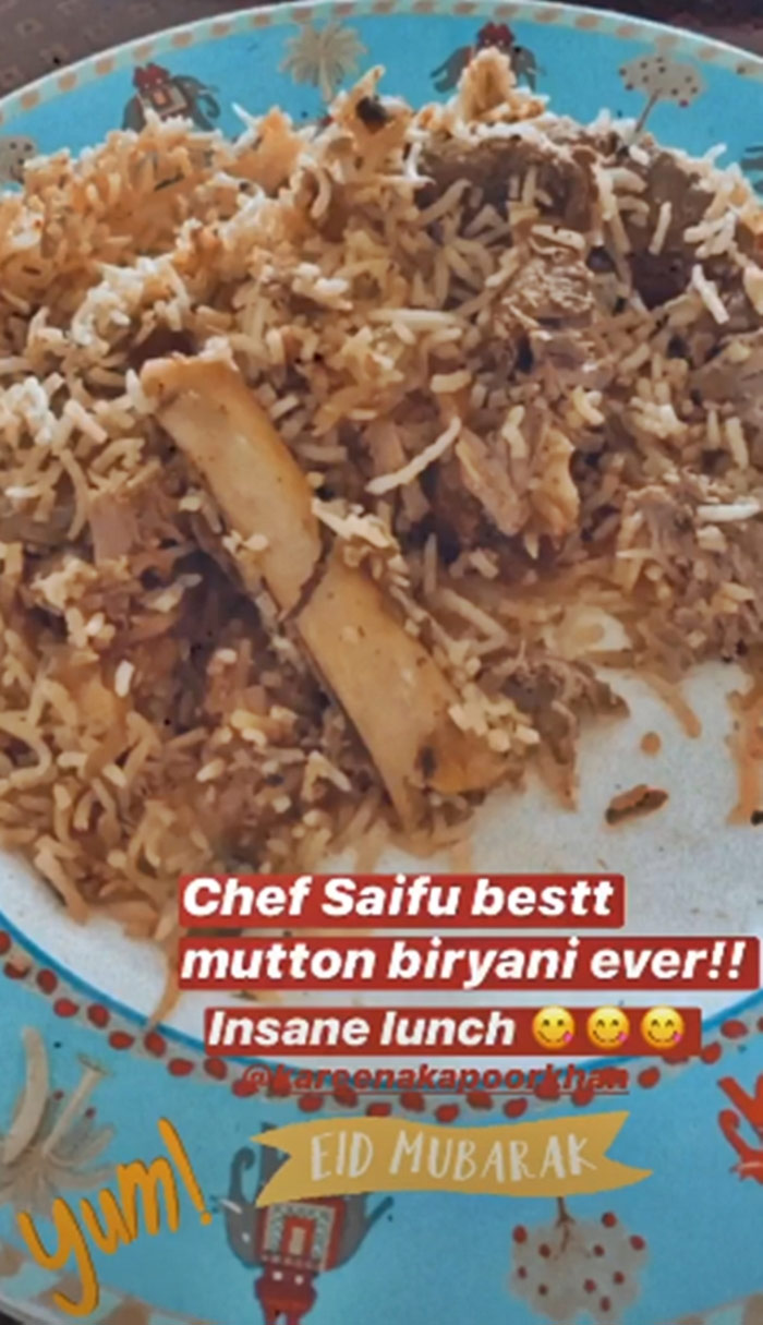 saif ali khan treats kareena and karisma kapoor,saif ali khan cooks mutton biryani,eid 2020,entertainment news