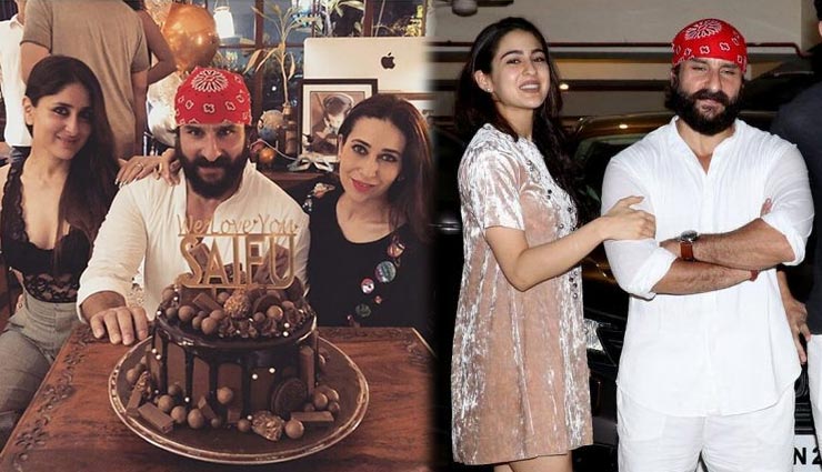 करीना ने ऐसे मनाया सैफू का जन्मदिन, बेहद शॉर्ट और हॉट ड्रेस नज़र आई सारा अली खान, देखे तस्वीरे
