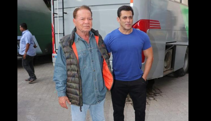 Salman Khan,salim khan,alvira,bharat,salman khan photos,salman khan salim khan photos,bharat promotion,katrina kaif,entertainment,bollywood