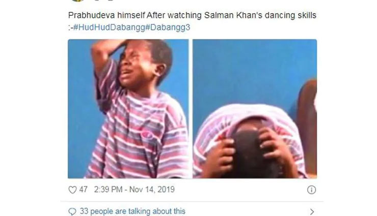 Salman Khan,dabangg 3,dabangg 3 song,hud hud song,memes,social media,salman khan news,bollywood news in hindi,entertainment