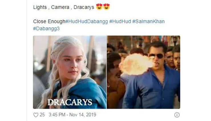 Salman Khan,dabangg 3,dabangg 3 song,hud hud song,memes,social media,salman khan news,bollywood news in hindi,entertainment