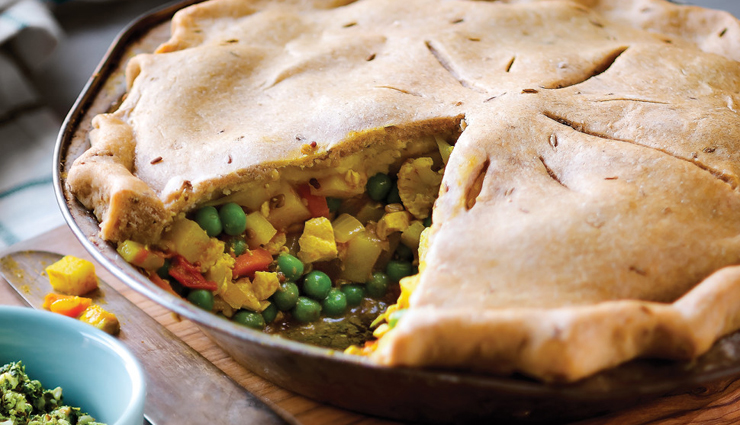 veggie samosa,vegetable samosa pot pie,vegetable samosa pie recipe,vegetable samosa,hunger struck,food