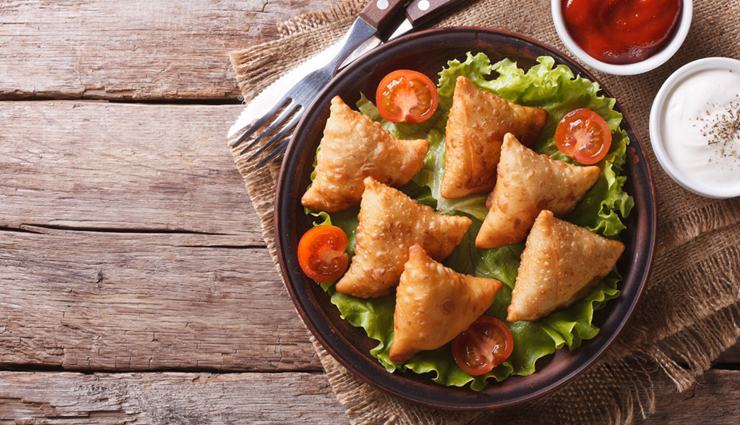 schezwan samosa,schezwan samosa recipe,reicpe,samosa recipe,breakfast recipe