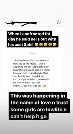 sana khan shares screenshots of personal texts,melvin louis,melvin louis cryptic post,entertainment news