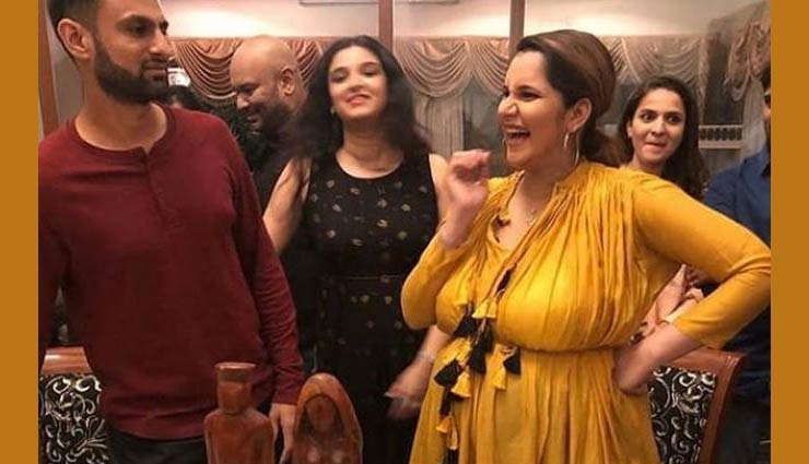 बेबी शॉवर में सानिया मिर्जा ने पहनी ऐसी ड्रेस, यूजर्स बोले- 'हथनी लग रही हो' sania mirza,baby bumb photos,baby shower pics