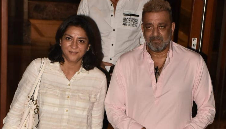कैंसर को मात देने के बाद संजय दत्त की पहली Photos आईं सामने, प्रिया दत्त के साथ आए नजर