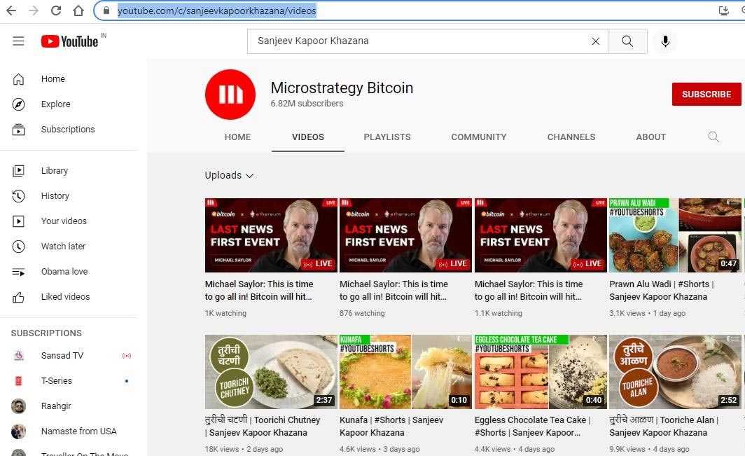 chef sanjeev kapoor,chef sanjeev kapoor youtube account,sanjeev kapoor youtube account hacked