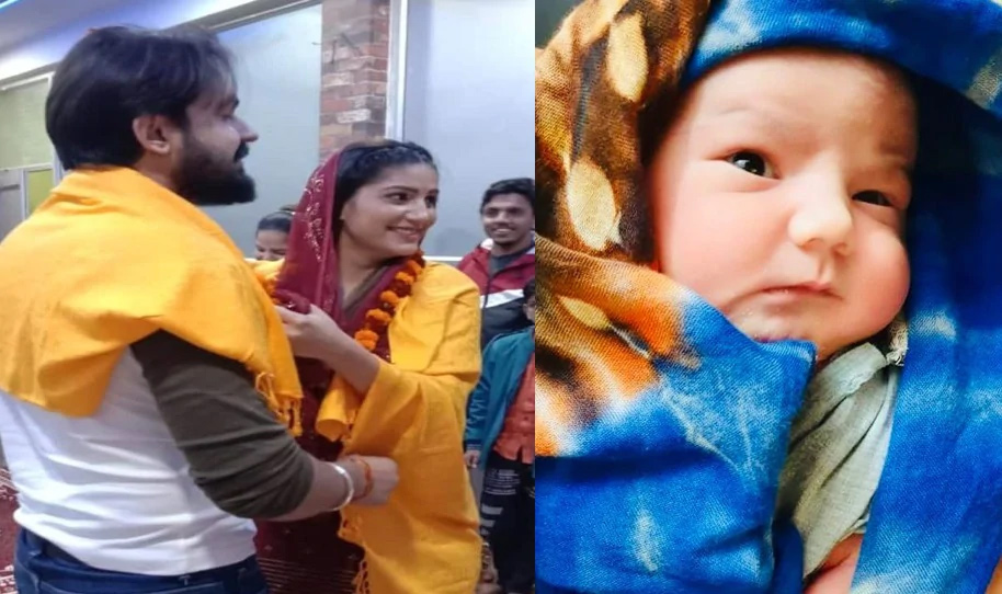 sapna choudhary,sapna chaudhary,sapna choudhary shares first pic with hubby,sapna choudhary husband veer sahu,sapna choudhary karwa chauth,karwa chauth 2020,social media,entertainment