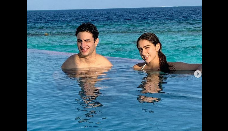 sara ali khan vacation pics,sara ali khan,sara ali khan maldives vacation,sara ali khan bikini photos,sara ali khan in bikini,sara ali khan instagram,sara ali khan news in hindi,entertainment,bollywood news in hindi