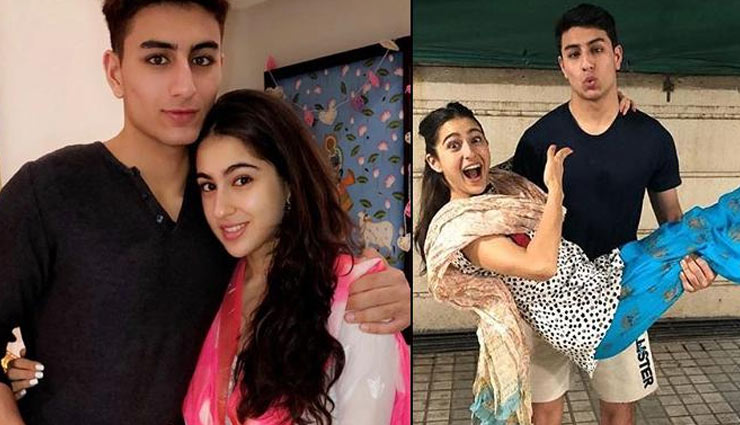PICS- Sara Ali Khan Is Going Crazy Over Brother Ibrahim's Abs