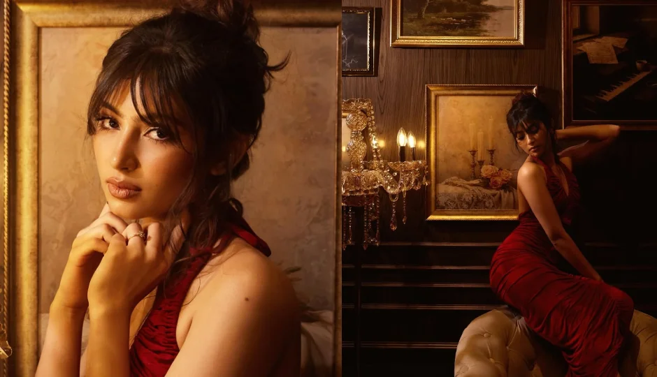 sara arjun,dhurandhar movie,sara arjun bollywood debut,sara arjun glamorous look,backless dress photoshoot,sara arjun instagram,gen z deepika,sara arjun style,dhurandhar box office collection,sara arjun latest photos