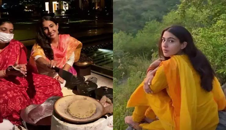 उदयपुर ट्रिप पर हैं सारा अली खान, फोटोशूट के बाद चूल्हे पर सेकती नजर आई मक्के की रोटी