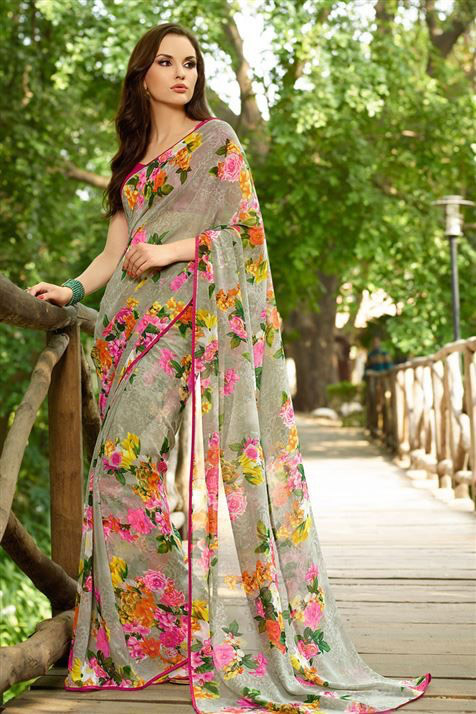 floral print saree,saree tips for summers,summer fashion tips,summer 2018 fashion trends