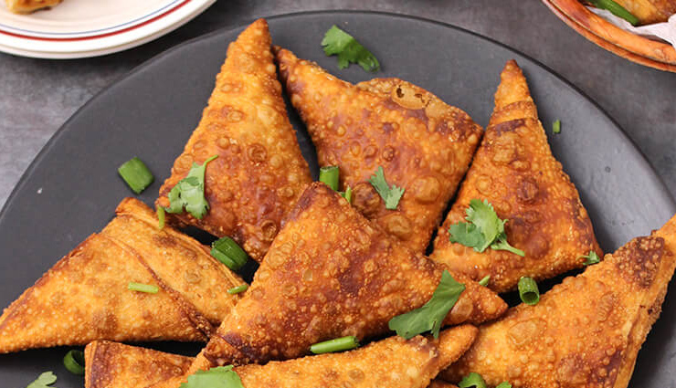 schezwan samosa,samosa recipe,appetizer recipe,snacks recipe