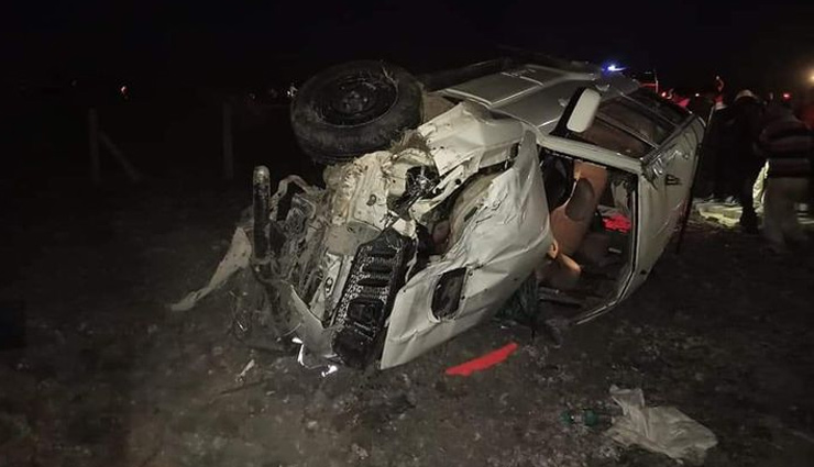 कोटा: पीछे का टायर फटने से अनियंत्रित होकर खेत में पलटी स्कॉर्पियो, पांच लोगों की मौत