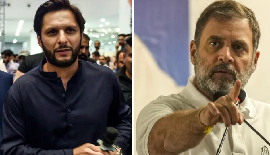 शाहिद अफरीदी का बड़ा बयान: राहुल गांधी की तारीफ करते हुए भारत सरकार पर साधा निशाना