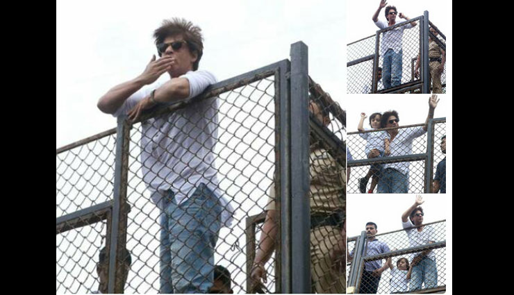 शाहरुख खान और अबराम ने मन्नत के बाहर खड़े फैंस को इस तरह दी ईद की बधाई, देखें वीडियो