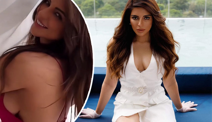 ब्रालेस होकर साइड से इतनी ज्यादा डीप ड्रेस में शमा सिकंदर ने बना डाला अपना वीडियो, ऊप्स मोमेंट हुआ कैप्चर 