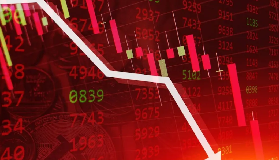 शेयर बाजार में भूकंप, सेंसेक्स 2497 अंक टूटा, निफ्टी 23100 से फिसला; कई लाख करोड़ रुपये डूबे