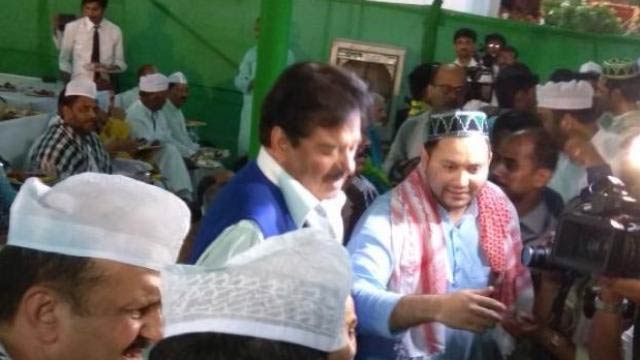 shatrughan sinha,rjd,iftaar party,iftar party,ramzan,ramdan,tejasvi yadav,tej pratap yadav,lalu yadav,bjp