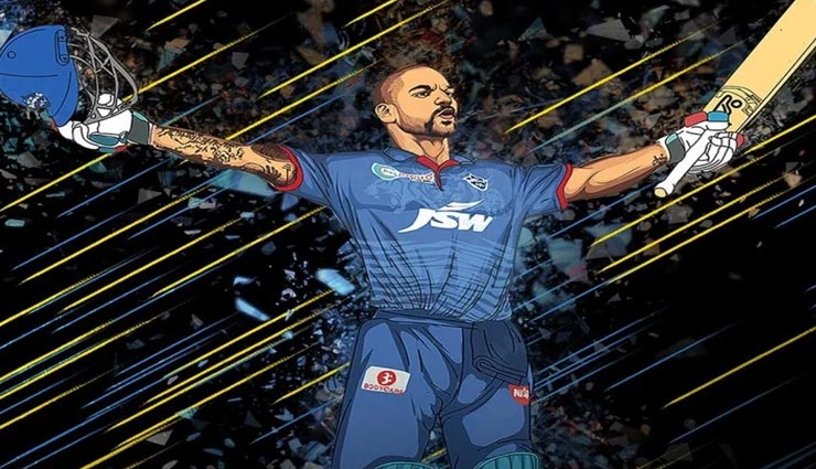 IPL 2020 : हिटमैन रोहित शर्मा को पछाड़ धवन ने दिखाई अपनी 'गब्बरगिरी'