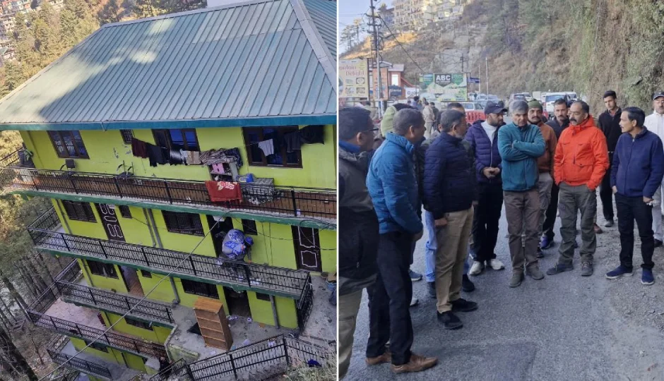 शिमला: चलौंठी में हालात बिगड़े, भवनों के बाद सड़क में भी पड़ी दरारें; भारी वाहनों पर रोक, लोगों में दहशत