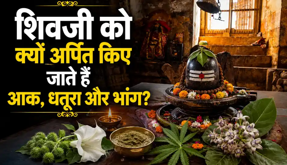 शिवजी को क्यों अर्पित किए जाते हैं आक, धतूरा और भांग? शिवपुराण में बताई गई है इसकी खास वजह