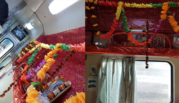 temple in train,temple in kashi mahakal express,kashi mahakal express,news