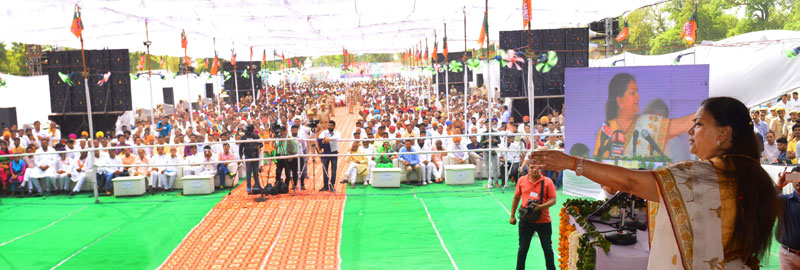 किसानों को मिलेगा उनके हक का पूरा पानी - वसुन्धरा राजे vasundhara raje,rajasthan,rajasthan news