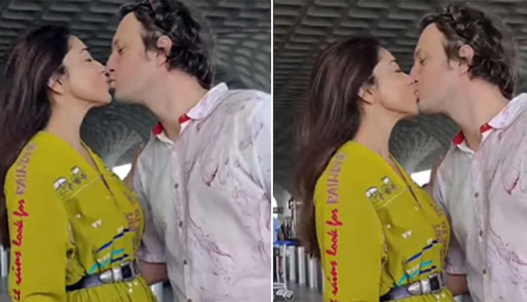 पब्लिकली पति संग रोमांटिक हुई श्रिया सरन, किया Liplock, वीडियो देख भड़के लोग