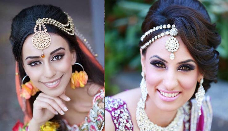 5 trendy tikkas for brides to choose from,the modern double maang tikka,the side tikka,the multi chain maang tikka,the multi strand maang tikka,the side maang tikka