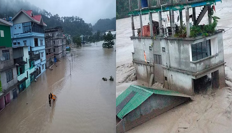 सिक्किम: बादल फटने के बाद आई बाढ़, 56 मरे, 81 लापता, 62 जीवित मिले