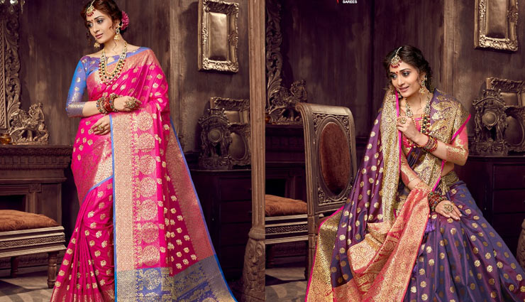 silk saree,royal look with silk saree,silk saree,kanjeevaram silk,tussar silk,evergreen silk,fashion tips,fashion trends ,सिल्क सारी, कांजीवरम सिल्क सारी , सदाबहार सिल्क सारी फैशन टिप्स, ट्रेंड्स 