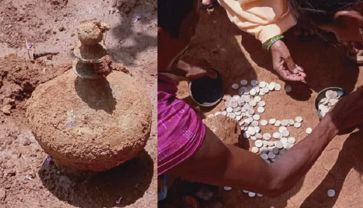 खुदाई में मिला मुगलकालीन खजाना, घड़े के अंदर से निकले 500-600 चांदी के सिक्के