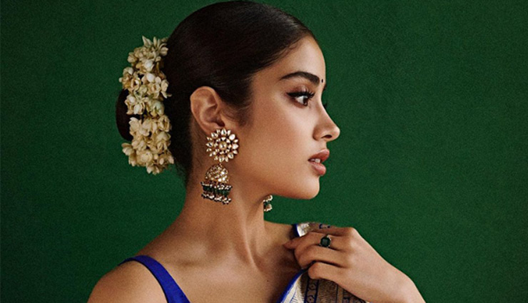 navratri 2024 hairstyles,janhvi kapoor hairstyles,navratri braid hairstyles,messy bun hairstyle for navratri,romantic waves hairstyle navratri,wet hair look navratri 2024,half-up half-down hairstyle navratri,bollywood-inspired hairstyles for navratri,festive hairstyles 2024,easy navratri hairdos