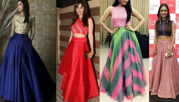एथनिक स्कर्ट्स से दें अपनी पर्सनालिटी को नया निखार #Fashion Tips ethnic long skirts,long skirts,skirts,fashion tips,fashion trends