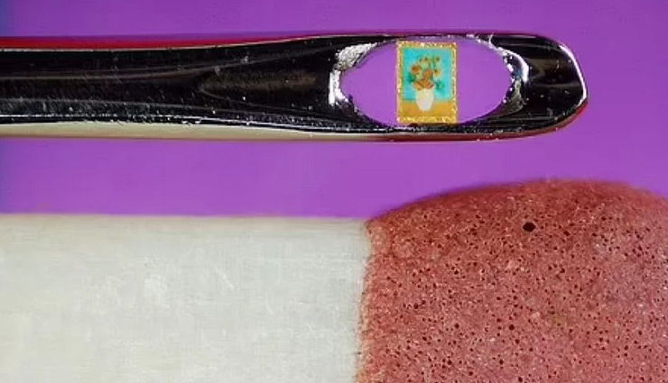  OMG! शख्स ने बनाई इतनी छोटी पेंटिंग्स, सूई की छेद से हो जाती है आर-पार 