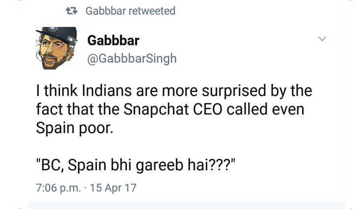 twitter,funny trolls,facebook,snapchat ceo comment over india,snapchat ceo,evan spiegel,evan spiegel trolled,twitter posts,snapchat