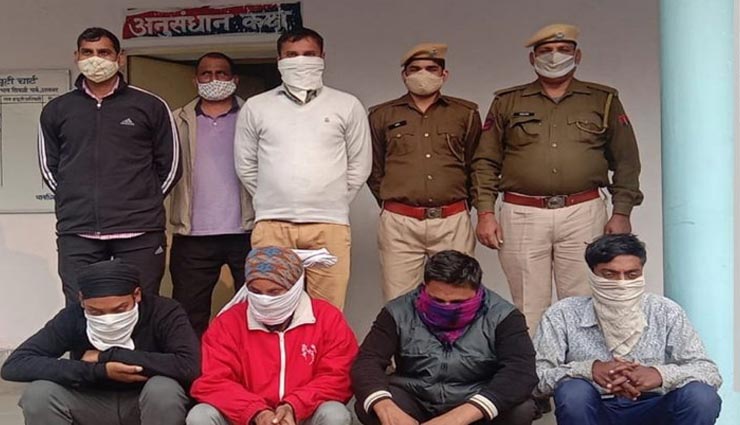 अलवर : पुलिस ने किया महिला से मोबाइल छीनकर भागने वाले चार बदमाशों को गिरफ्तार