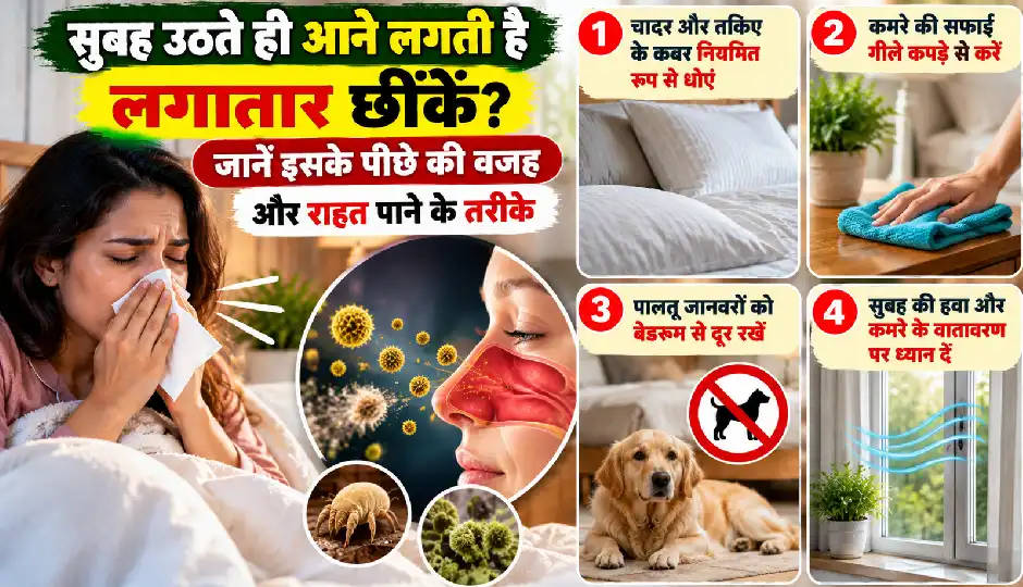 सुबह उठते ही आने लगती हैं लगातार छींकें? जानें इसके पीछे की वजह और राहत पाने के तरीके