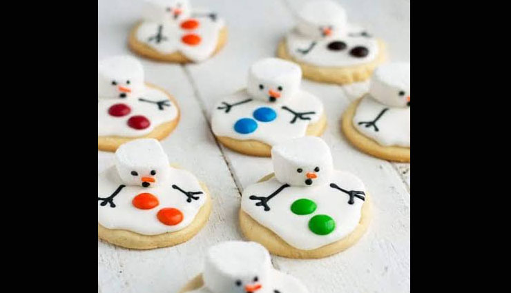 snowman biscuits,christmas recipe,biscuits recipe