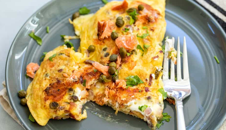 Mother's Day Recipe- Special Breakfast for Her Smoked Salmon Omelette
