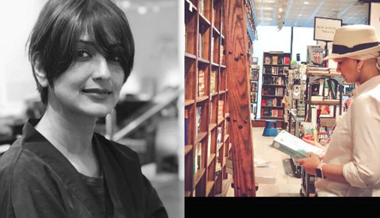 Amid cancer treatment, Sonali Bendre enjoys a day with books in New York