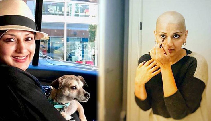 कैंसर से जूझ रहीं सोनाली बेंद्रे का सामने आया नया लुक, फोटो के साथ लिखा ये मैसेज bollywood,sonali bendre,sonali bendre cancer,sonali bendre new look,new york