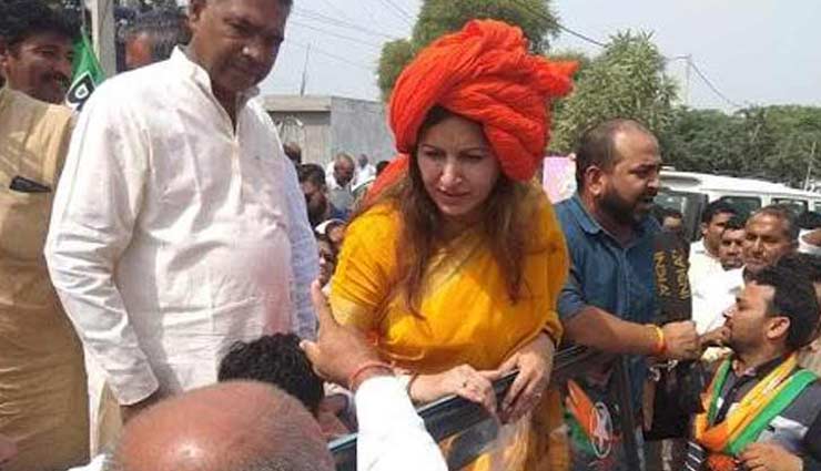 bjp candidate sonali phogat,sonali phogat lands in controversy,bharat mata ki jai controversy,news,haryana