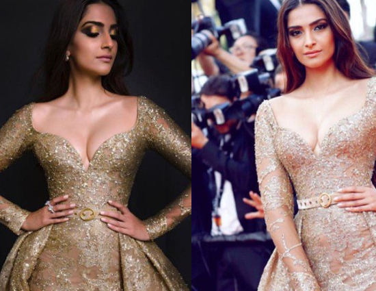 ग्लैमरस सोनम का सुनहरा अंदाज़ 