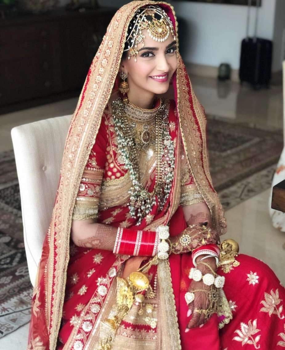 bollywood,sonam kapoor,anand ahuja,bridal look,photo