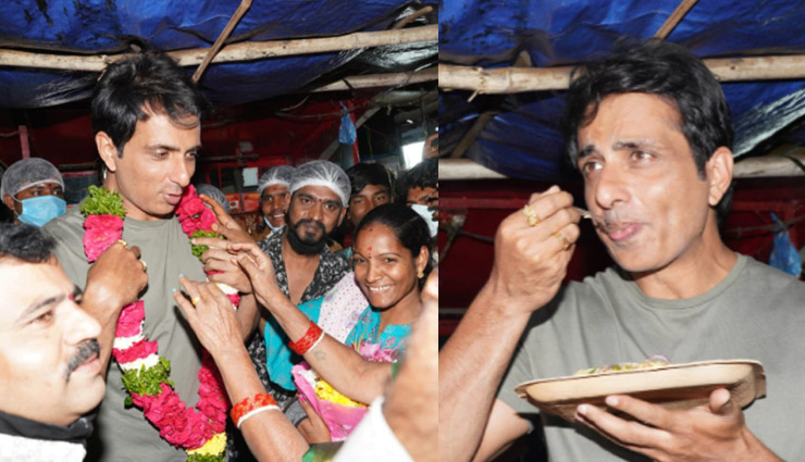 christmas celebration,sonu sood,sonu sood cooking,food center,viral video
