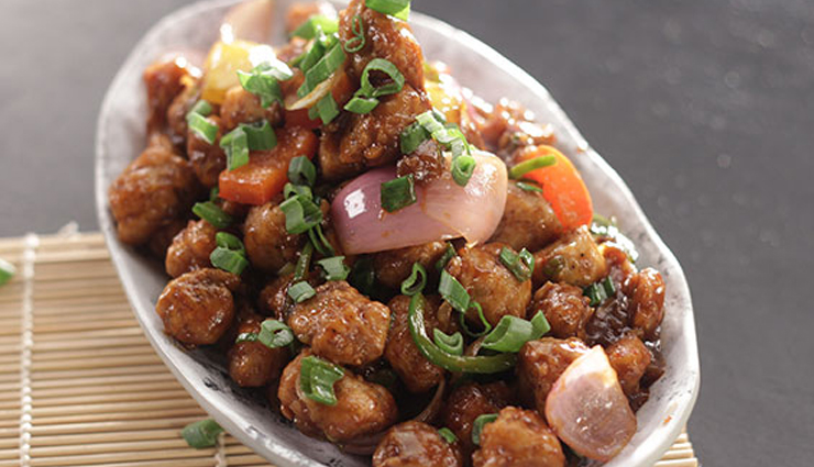 soya manchurian,manchurian recipe,soya recipe,snacks recipe
