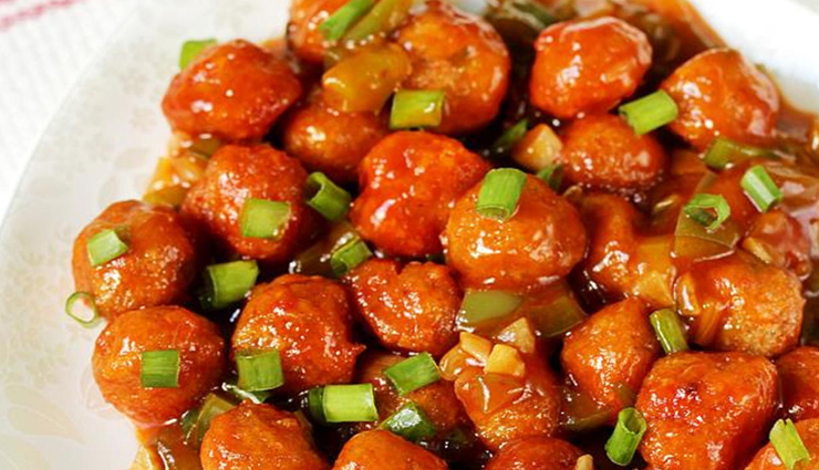 soya manchurian,soya manchurian recipe,recipe,weekend recipe,dinner recipe